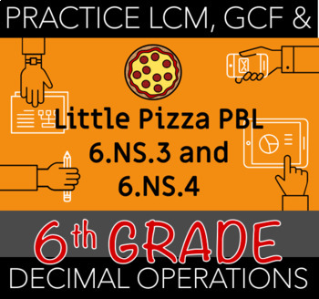 Preview of Little Pizza PBL - A 6.NS.3 & 6.NS.4 LCM/GCF Project