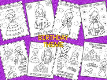 Little Princess and Birthday Coloring Pages - The Crayon Crowd by Piggy ...