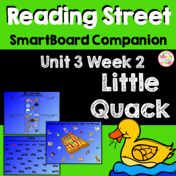 Preview of Little Quack SmartBoard Companion Kindergarten