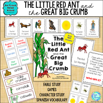 Preview of Little Red Ant and the Great Big Crumb Mexican Fable Read Aloud Book Activities