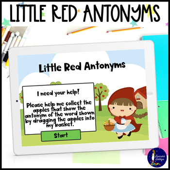 Preview of Little Red Antonyms BOOM Deck