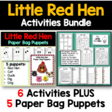 Little Red Hen Activities BUNDLE or Emergency Sub Plans Folktales