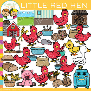Preview of Little Red Hen Fable Story Clip Art