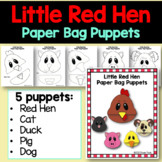 Little Red Hen Paper Bag Puppets Craft Projects