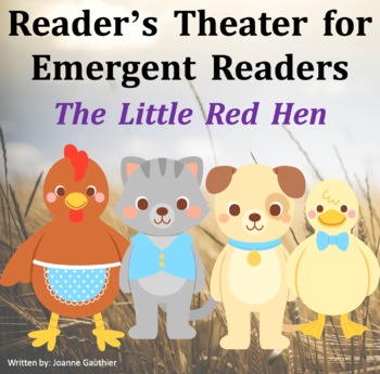 Preview of Little Red Hen Reader's Theater for Emergent Readers