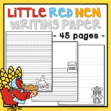 Little Red Hen Writing Paper - Primary and Secondary Lined