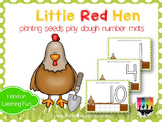 Little Red Hen planting seeds Play Dough Number Mats