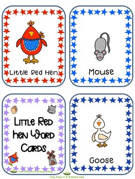 Red word cards for TOLSBY frames by Two Peas in a Primary Pod