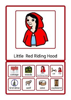 Preview of Little Red RIding Hood Interactive Book, Autism, SEN