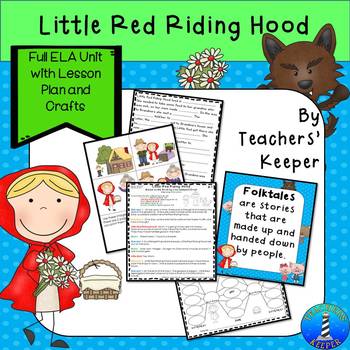 Little Red Riding Hood Literacy Unit by Teachers' Keeper | TpT