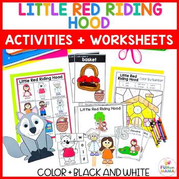 Preview of Little Red Riding Hood Activities - Sequencing, storytelling, fine motor & more
