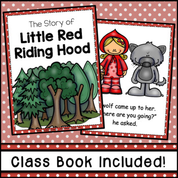 Little Red Riding Hood Boom Cards™, Emergent Reader, & Colorful Class Book