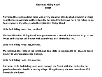 Little Red Riding Hood Esl Worksheet By Elf2