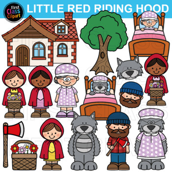 Preview of Little Red Riding Hood Clip Art