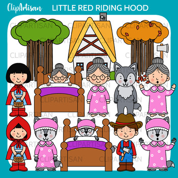 little red riding hood grandma clipart