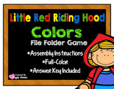 Little Red Riding Hood Colors File Folder Game