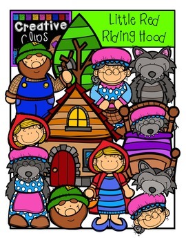 Preview of Little Red Riding Hood {Creative Clips Digital Clipart}