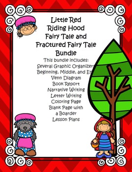 Preview of Little Red Riding Hood Fairy Tale and Fractured Fairy Tale Bundle