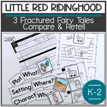 Preview of Little Red Riding Hood Fairy Tales compare and contrast story retell