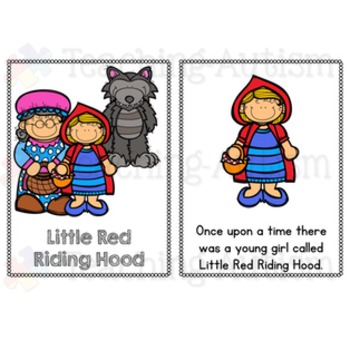Little Red Riding Hood Flashcard Story by Teaching Autism | TpT