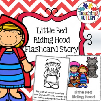 Preview of Little Red Riding Hood Flashcard Story