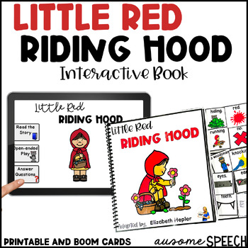 Preview of Little Red Riding Hood: Interactive Book & Activities (Print and Digital) Fable