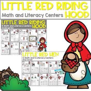 Little Red Riding Hood | Literacy Centers and Math Centers by Deedee Wills