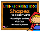 Little Red Riding Hood Shapes File Folder Game