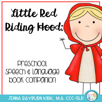 Preview of Little Red Riding Hood: Preschoool-K speech/language companion
