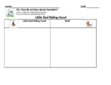 Little Red Riding Hood - Reading Comprehension / Describin