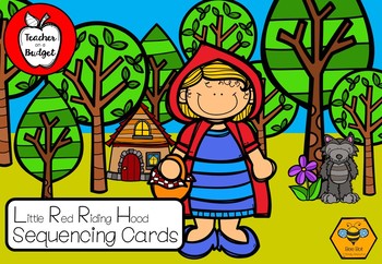 Preview of Little Red Riding Hood Sequencing Cards - Bee Bot Friendly