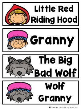 Little Red Riding Hood (Emergent Reader, Lap Book, Picture / Vocabulary ...