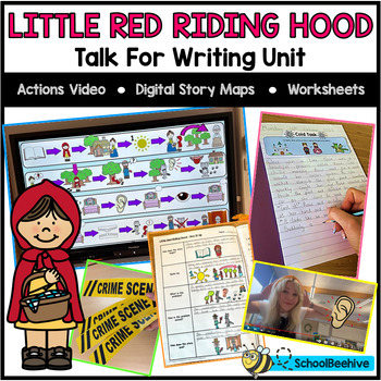 Preview of Little Red Riding Hood - Talk For Writing Pack Lesson Plans - Digital No Prep