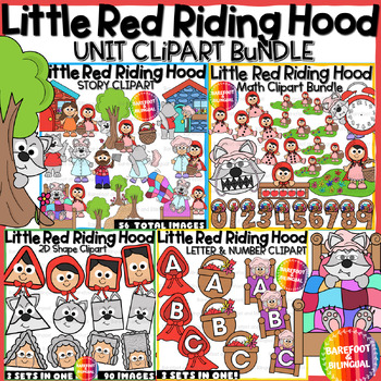 Preview of Little Red Riding Hood Unit Bundle - Fairy Tale Clipart
