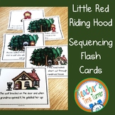 Little Red Riding Hood story sequencing flashcards