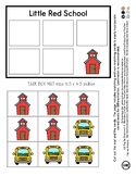 Little Red School - Task Box Mat 1:1 Object Matching #60Ce