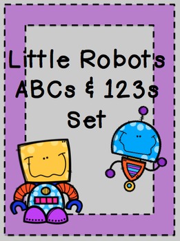 Preview of Little Robots ABCs & Numbers Set
