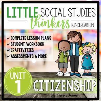 Preview of Little SOCIAL STUDIES Thinkers UNIT 1: Citizenship {Kindergarten Social Studies}
