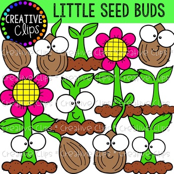 Preview of Little Seed Buds {Plant Clipart}