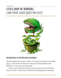 Little Shop of Horrors Movie Guide and Quiz BUNDLE PACKAGE