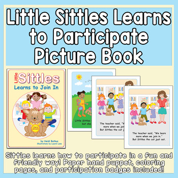 Preview of Little Sittles Learns to Participate Picture Book - Heidi Songs Printable
