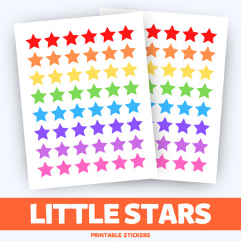 Rainbow Sticker Pack, Sticker Printable, Star Sticker Sheet, Stickers  Sheet, Sticker Sheet Kids 