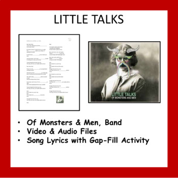 Preview of Little Talks (Song) - Gap-fill Lyrics & Quiz! - Audio & Video Files Included