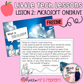 Preview of Little Tech Lessons: Lesson 2 - Microsoft OneDrive