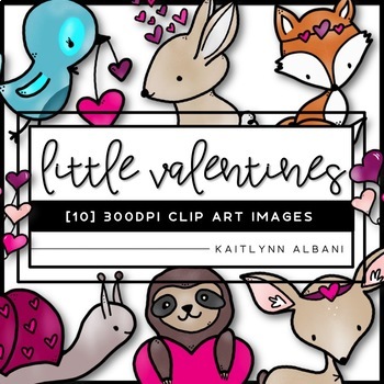 Preview of Little Valentines - Valentine's Day Clip Art Images