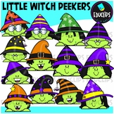 Little Witch Peekers Clip Art Set {Educlips Clipart}