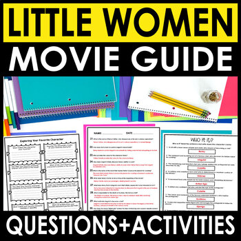Preview of Little Women (2019) Movie Guide + Answers Included - End of Year Activities