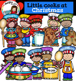 Little cooks at Christmas clip art