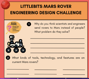 Preview of Littlebits Mars Rover Engineering Design