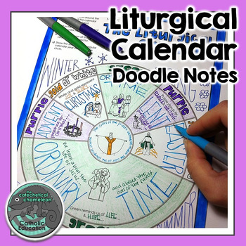 Preview of Liturgical Calendar Doodle Notes
